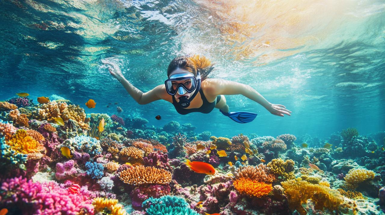 Snorkeling: Guida per principianti con attrezzature e consigli essenziali per esplorare il mondo dei coralli e dei pesci tropicali